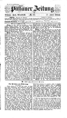 Passauer Zeitung Mittwoch 27. Januar 1864