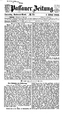 Passauer Zeitung Donnerstag 4. Februar 1864