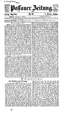 Passauer Zeitung Freitag 5. Februar 1864