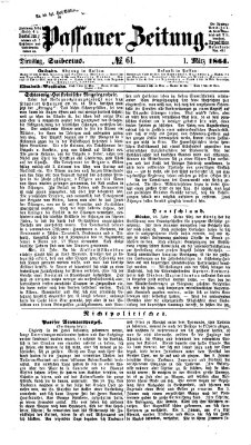 Passauer Zeitung Dienstag 1. März 1864