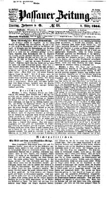 Passauer Zeitung Dienstag 8. März 1864