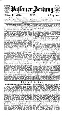 Passauer Zeitung Mittwoch 9. März 1864