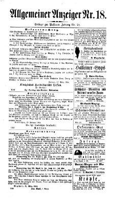 Passauer Zeitung Samstag 19. März 1864