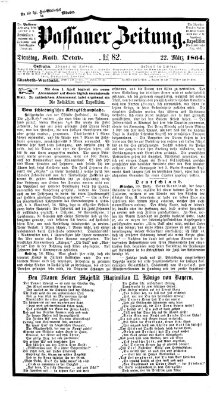 Passauer Zeitung Dienstag 22. März 1864