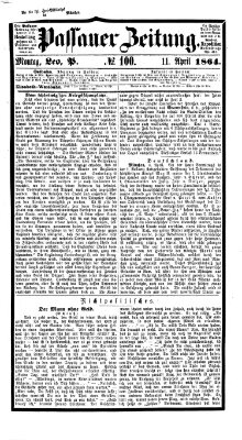 Passauer Zeitung Montag 11. April 1864