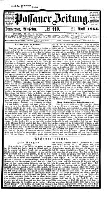 Passauer Zeitung Donnerstag 21. April 1864