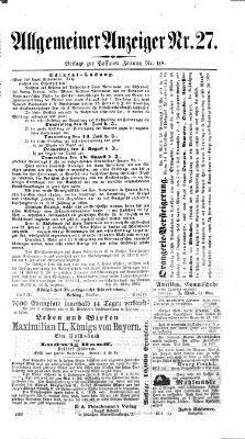 Passauer Zeitung Freitag 29. April 1864