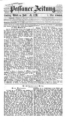 Passauer Zeitung Sonntag 1. Mai 1864