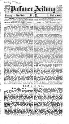 Passauer Zeitung Dienstag 3. Mai 1864