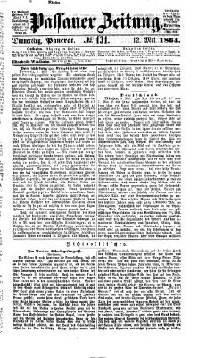 Passauer Zeitung Donnerstag 12. Mai 1864