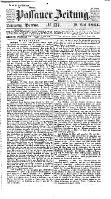 Passauer Zeitung Donnerstag 19. Mai 1864