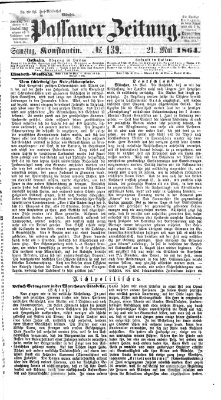 Passauer Zeitung Samstag 21. Mai 1864