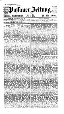 Passauer Zeitung Samstag 28. Mai 1864