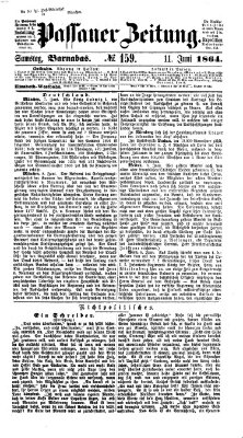 Passauer Zeitung Samstag 11. Juni 1864