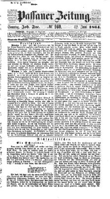 Passauer Zeitung Sonntag 12. Juni 1864