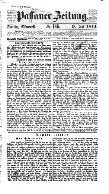 Passauer Zeitung Samstag 18. Juni 1864