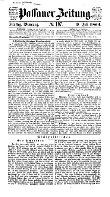 Passauer Zeitung Dienstag 19. Juli 1864