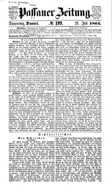 Passauer Zeitung Donnerstag 21. Juli 1864