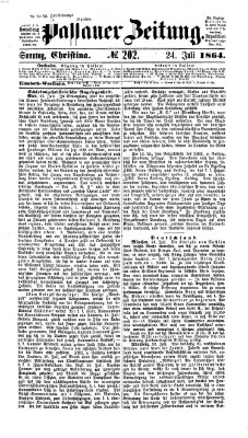 Passauer Zeitung Sonntag 24. Juli 1864