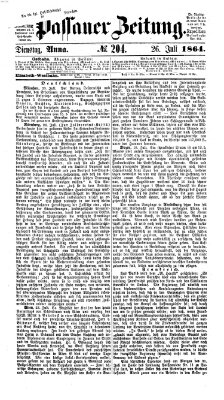 Passauer Zeitung Dienstag 26. Juli 1864