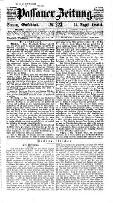 Passauer Zeitung Sonntag 14. August 1864