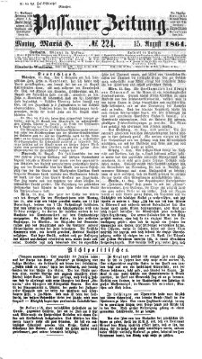 Passauer Zeitung Montag 15. August 1864