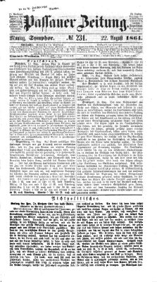 Passauer Zeitung Montag 22. August 1864