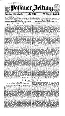 Passauer Zeitung Samstag 27. August 1864