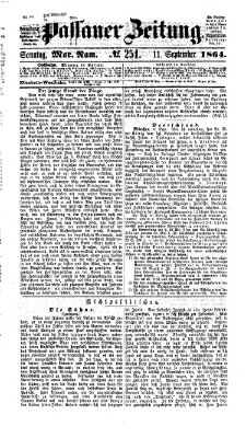 Passauer Zeitung Sonntag 11. September 1864