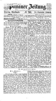 Passauer Zeitung Samstag 24. September 1864