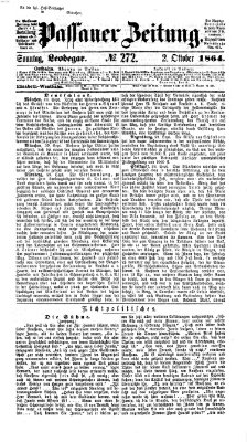 Passauer Zeitung Sonntag 2. Oktober 1864