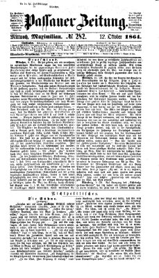 Passauer Zeitung Mittwoch 12. Oktober 1864