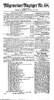 Passauer Zeitung Sonntag 16. Oktober 1864