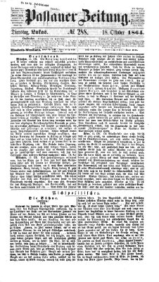 Passauer Zeitung Dienstag 18. Oktober 1864