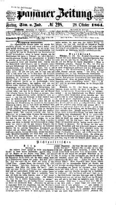 Passauer Zeitung Freitag 28. Oktober 1864