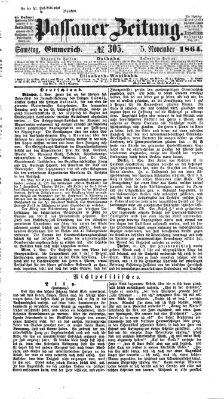 Passauer Zeitung Samstag 5. November 1864