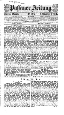 Passauer Zeitung Sonntag 6. November 1864