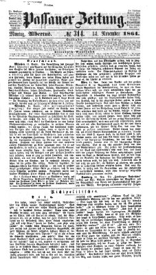 Passauer Zeitung Montag 14. November 1864