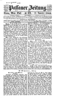 Passauer Zeitung Montag 21. November 1864