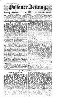 Passauer Zeitung Samstag 26. November 1864