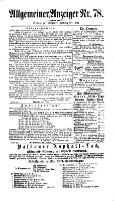 Passauer Zeitung Donnerstag 8. Dezember 1864