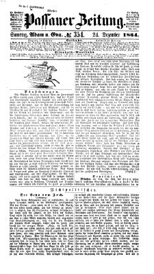 Passauer Zeitung Samstag 24. Dezember 1864