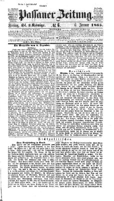 Passauer Zeitung Freitag 6. Januar 1865