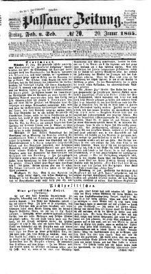 Passauer Zeitung Freitag 20. Januar 1865