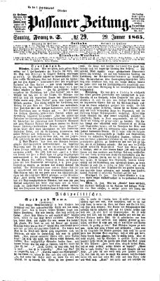 Passauer Zeitung Sonntag 29. Januar 1865