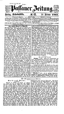 Passauer Zeitung Freitag 10. Februar 1865