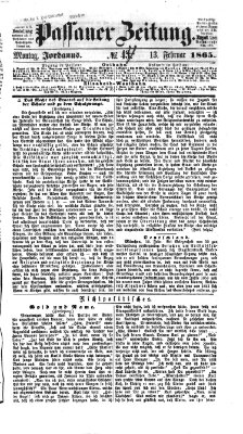 Passauer Zeitung Montag 13. Februar 1865