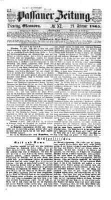 Passauer Zeitung Dienstag 21. Februar 1865