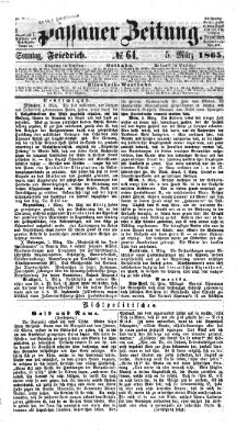 Passauer Zeitung Sonntag 5. März 1865