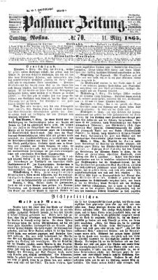 Passauer Zeitung Samstag 11. März 1865